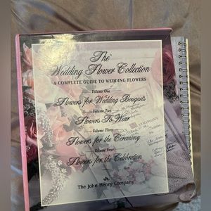The wedding flower collection vintage florist books set of 5